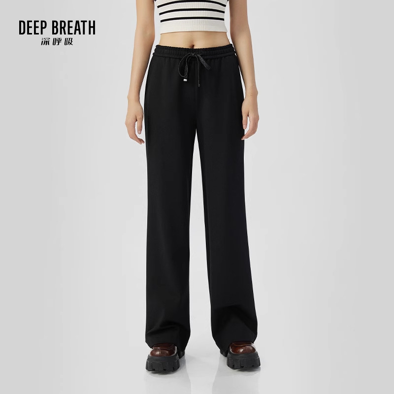 DEEP BREATH深呼吸女装 松紧腰阔腿长裤8100050