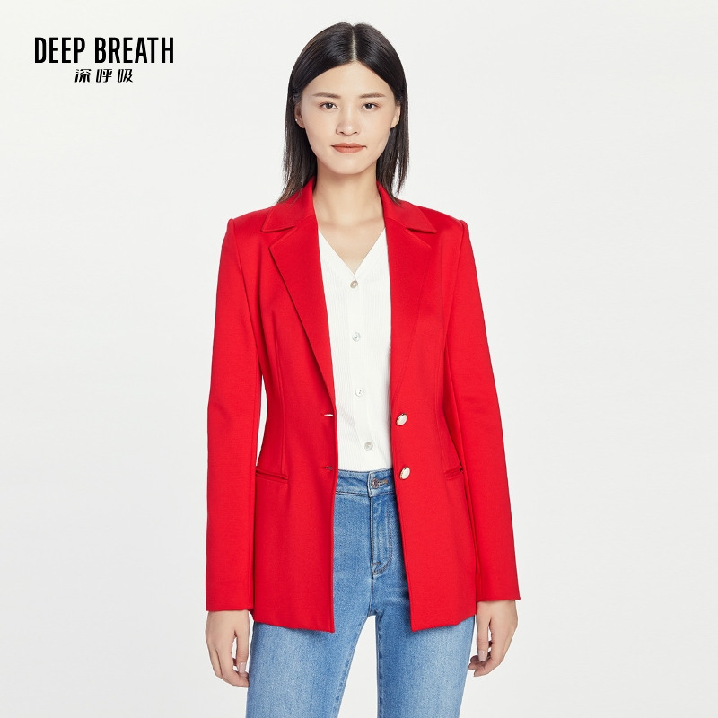 DEEP BREATH深呼吸女装 中长款小西装外套8400019