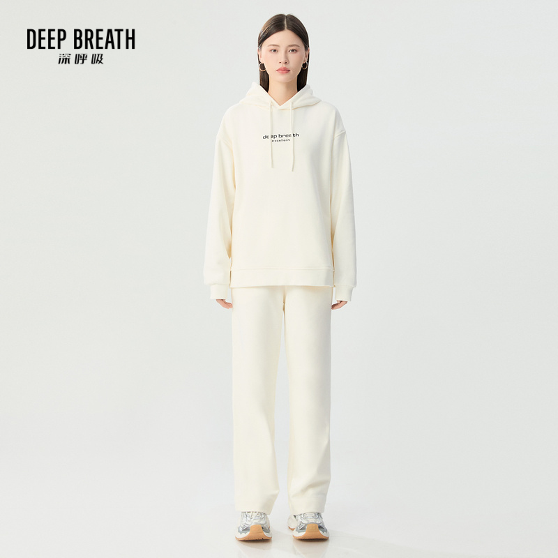 DEEP BREATH深呼吸女装 加绒卫衣卫裤套装A301623-A100372