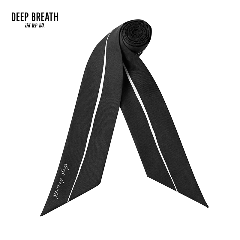 DEEP BREATH深呼吸配饰 质感桑蚕丝长款丝巾飘带A800106