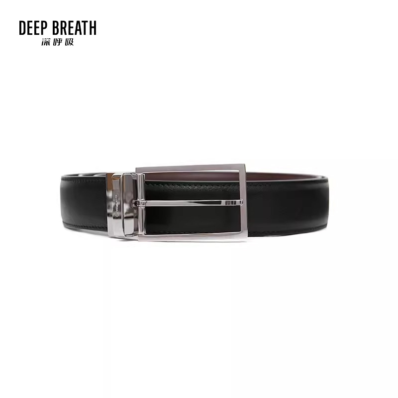 DEEP BREATH深呼吸配饰 男款不锈钢旋转扣两面用皮带A900044