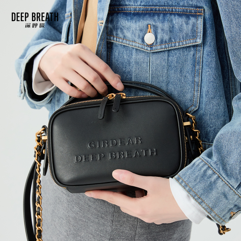 DEEP BREATH深呼吸女包 新款牛皮相机包单肩斜挎手提小包AB10263
