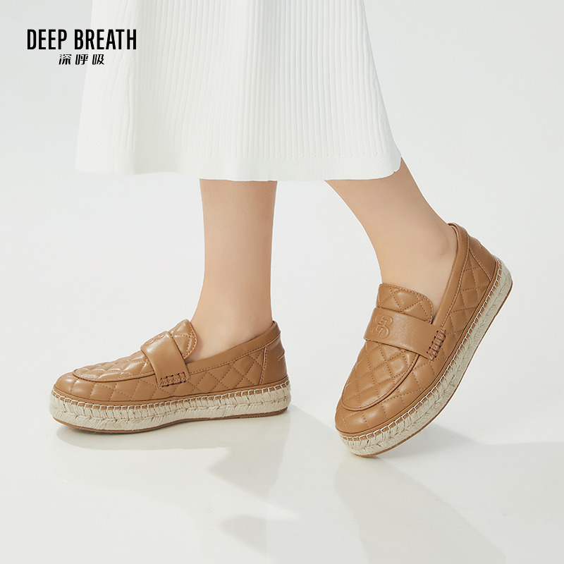 DEEP BREATH深呼吸女鞋 夏季休闲通勤百搭渔夫鞋女AX11153