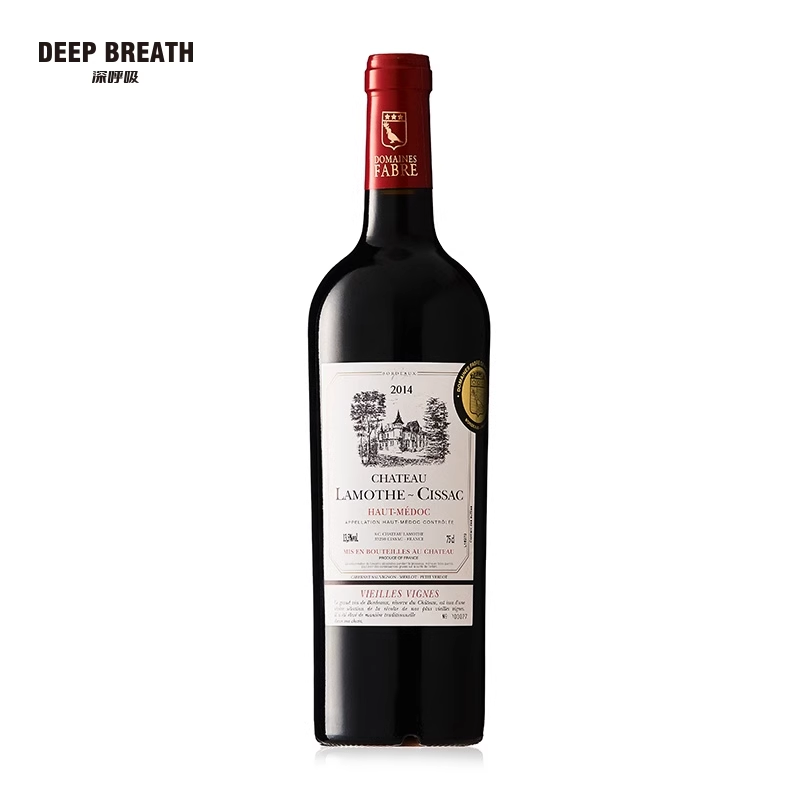 DEEP BREATH深呼吸 法国原瓶进口AOC利民酒庄老树葡萄红酒干型750ML RW-1003