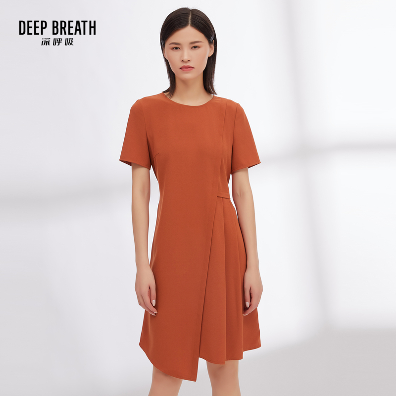 DEEP BREATH深呼吸女装 圆领收腰连衣裙8500110-1
