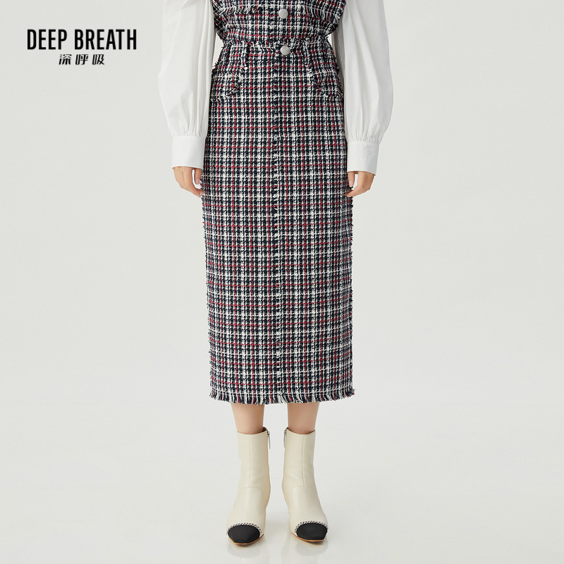 DEEP BREATH深呼吸女装 小香风半裙A200238
