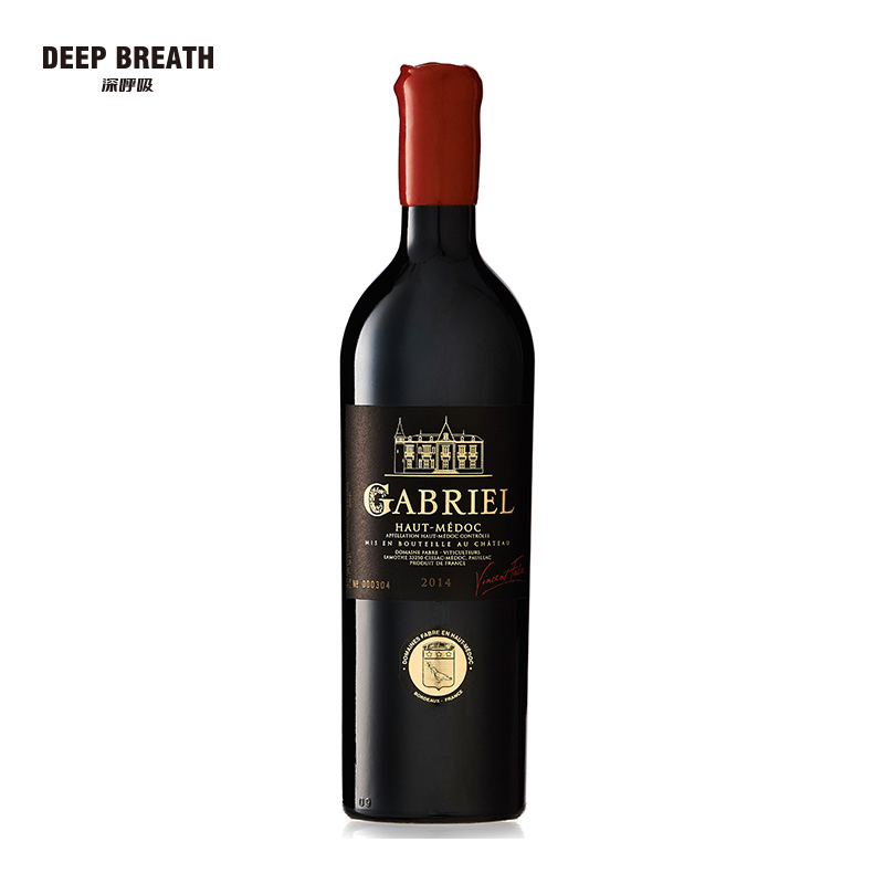 DEEP BREATH深呼吸 法国原瓶进口红酒AOC加贝尔葡萄酒750ML RW-1004