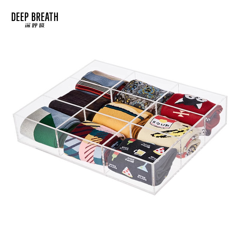 DEEP BREATH深呼吸 收纳盒进口亚克力袜子收纳盒XC34