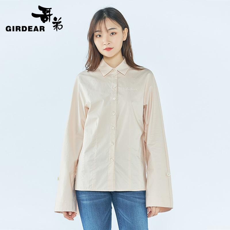 哥弟女装 单排扣个性袖子衬衫1300504