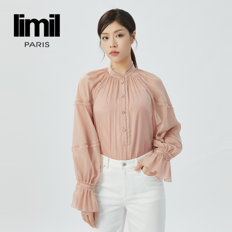 丽米儿limil 宫廷蕾丝女神衬衫两件套9300114