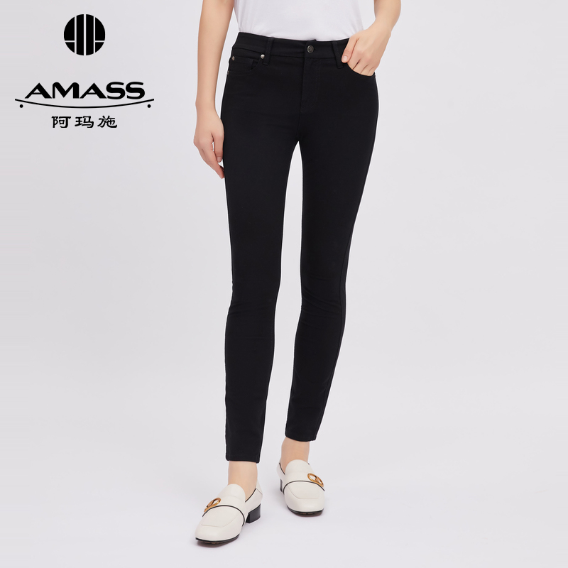 AMASS阿玛施 高腰紧身牛仔裤5100057-2