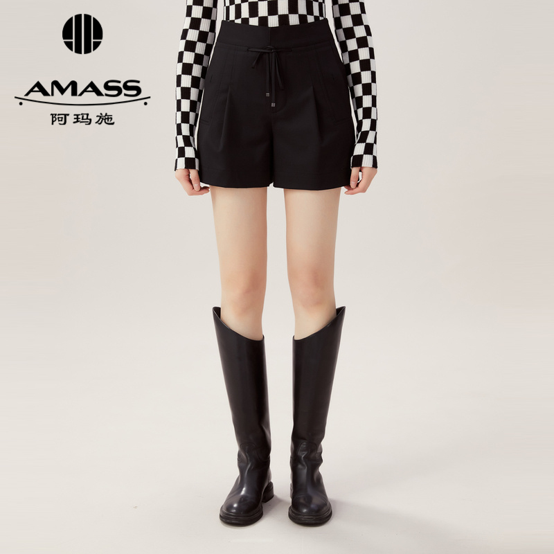 AMASS阿玛施 简约高腰抽身短裤5100137