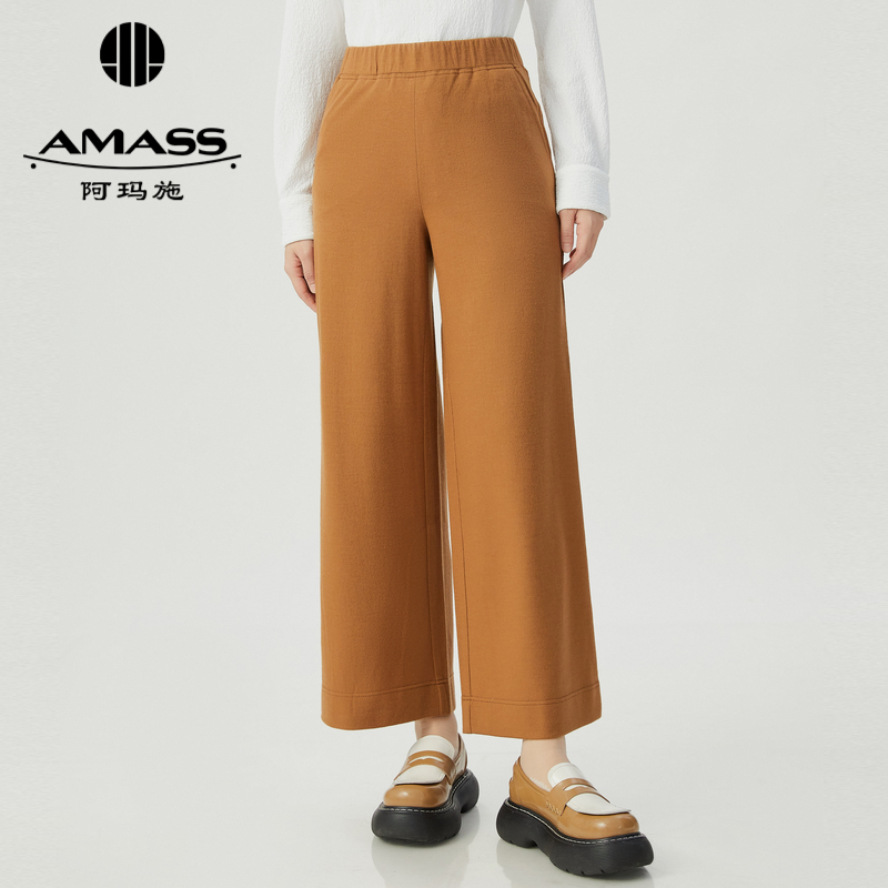 AMASS阿玛施 松紧带绵羊毛休闲裤 5100239-3