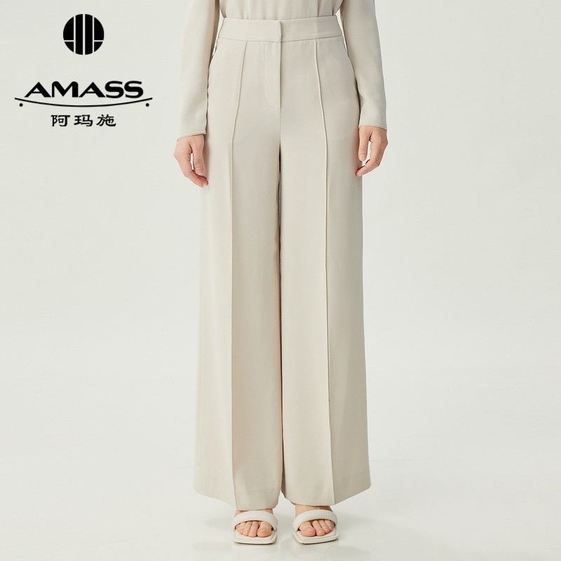 AMASS阿玛施 高腰直筒宽腿裤5100350-1
