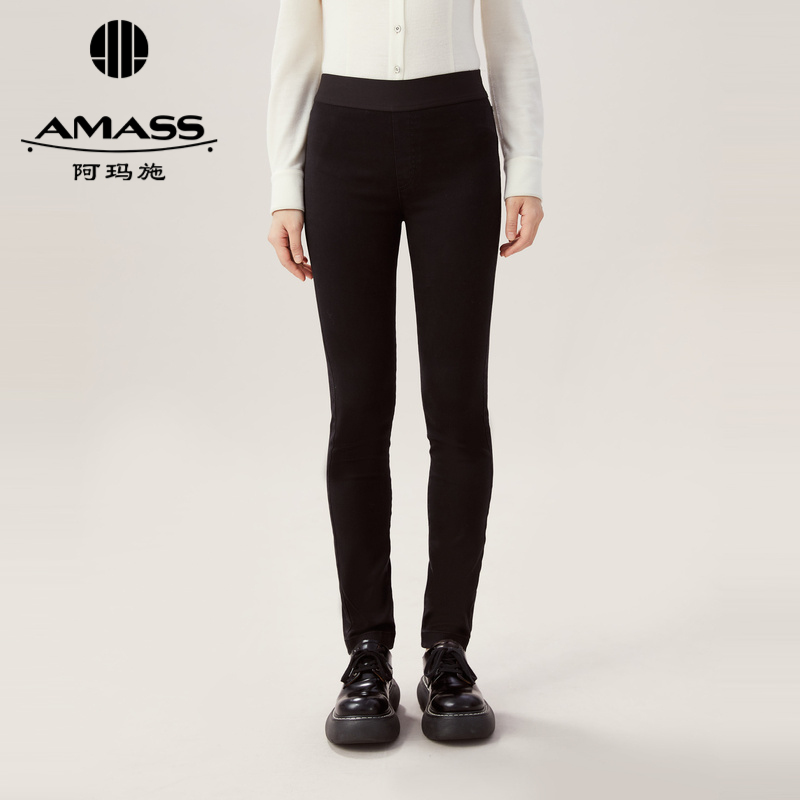 AMASS阿玛施 高腰松紧LEGGING小黑裤5100355