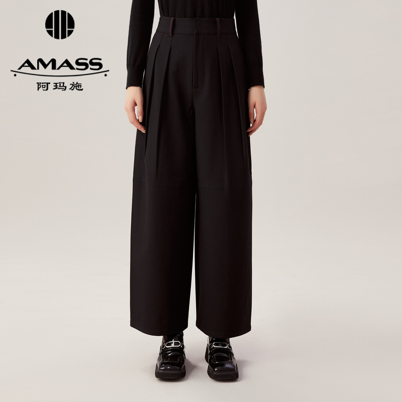 AMASS阿玛施 明线设计宽松版工装裤5100410