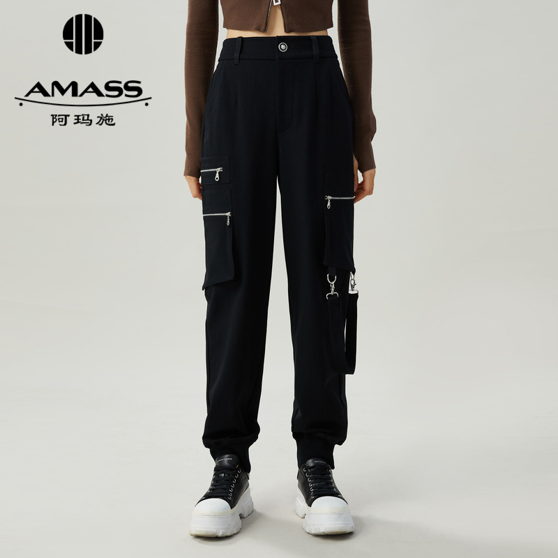 阿玛施AMASS 帅气工装风加绒裤5100419
