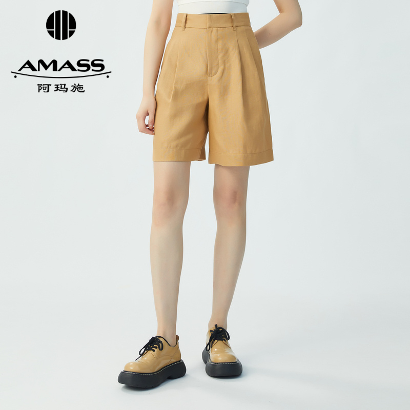 AMASS阿玛施 亚麻休闲西装裤 5100438