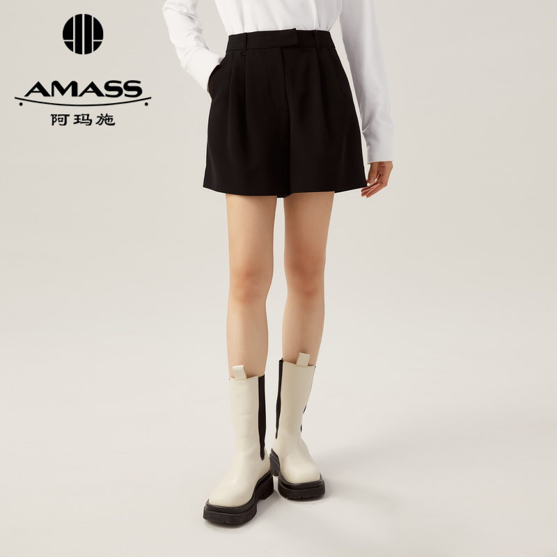 阿玛施AMASS 新招牌款经典简约百搭款短裤5100511