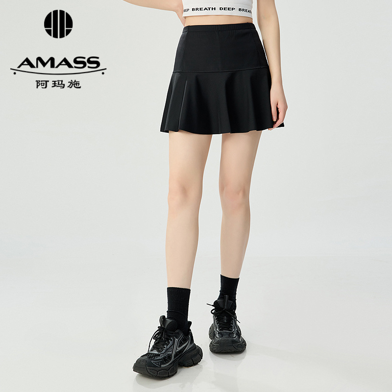 阿玛施AMASS 高腰瑜伽户外运动A字短裙520024