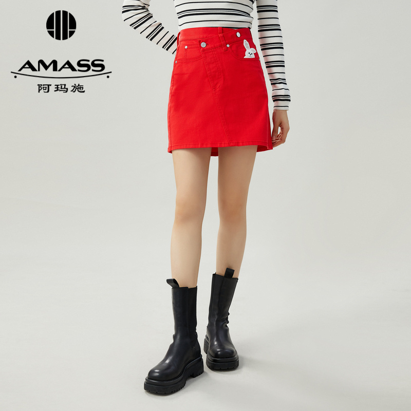 阿玛施AMASS 小兔子时尚牛A裙5200287
