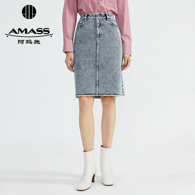 AMASS阿玛施 潮牌百搭牛仔裙5200290