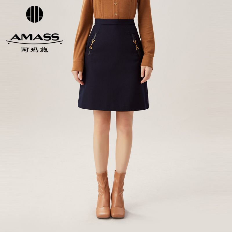 AMASS阿玛施 高腰显瘦A版半身裙5200327-2