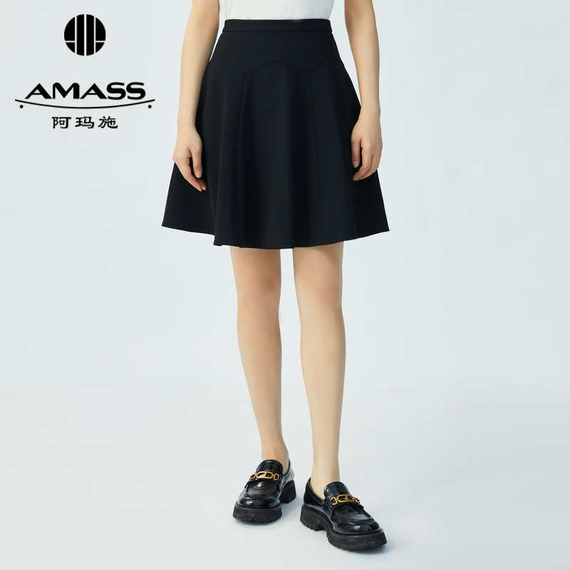 AMASS阿玛施 垂坠面料伞裙半身裙5200366