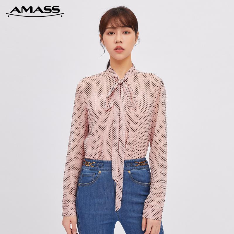 AMASS阿玛施 素雅飘带衬衣5300548-2
