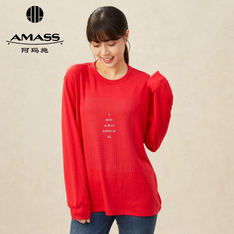 AMASS阿玛施 圆领长袖套头卫衣5300678