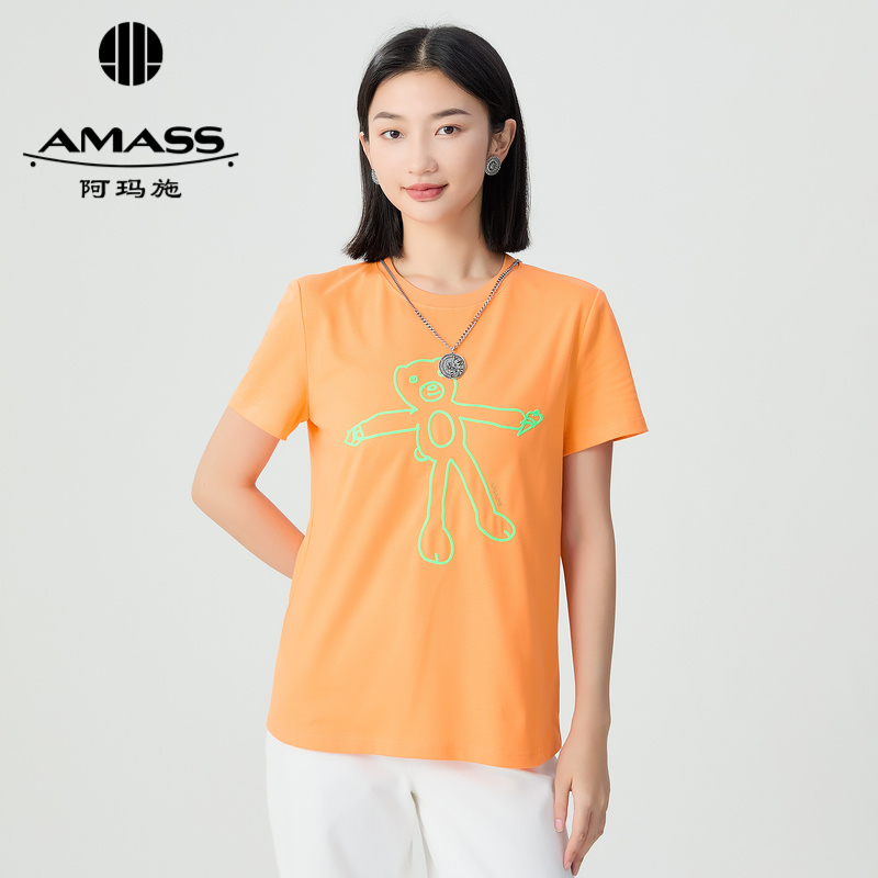 AMASS阿玛施 国潮文化缪斯惊喜T恤 5300825-2