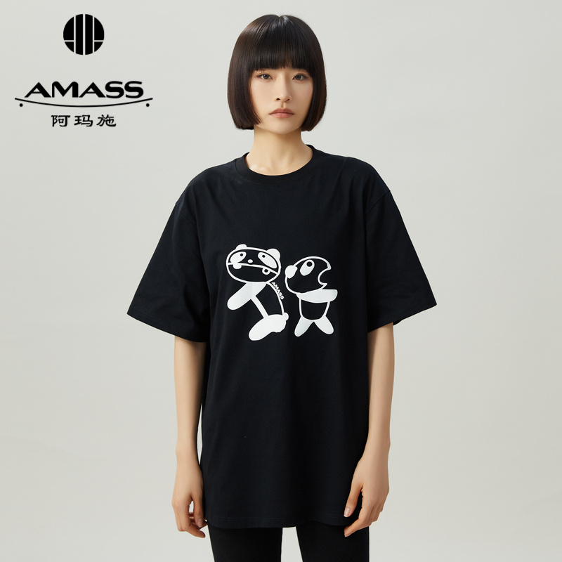 AMASS阿玛施 潮牌时尚达人印花T恤5300858-2