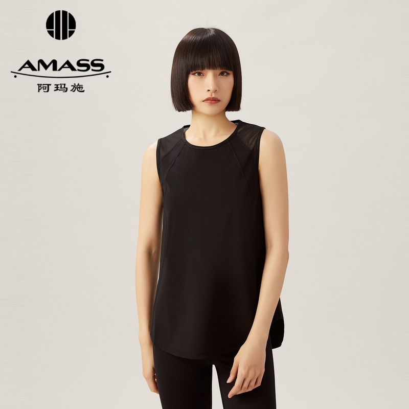 AMASS阿玛施软糯亲肤瑜伽轻运动圆领背心5300950