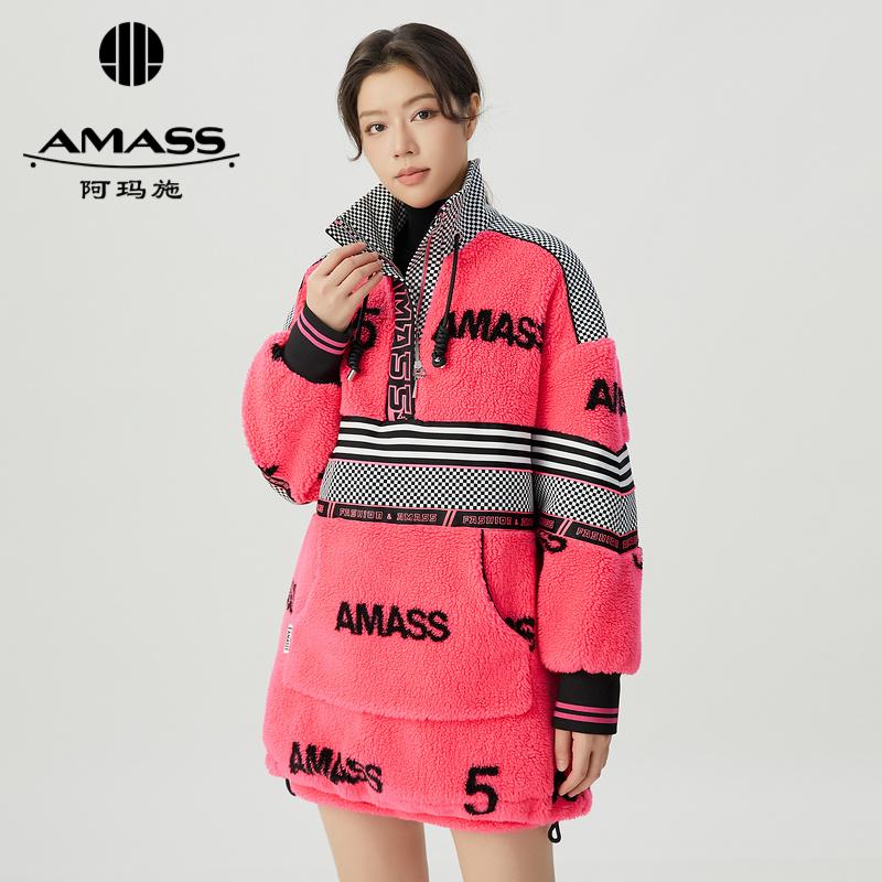 阿玛施AMASS 设计师款字母标语潮牌宽松套头卫衣5300995