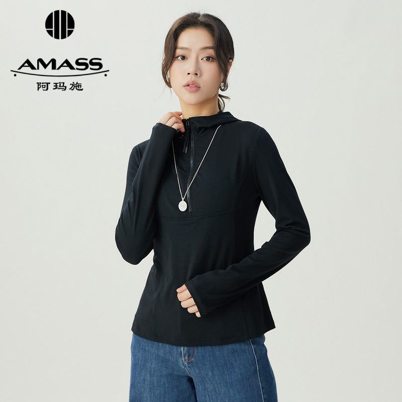 阿玛施AMASS 休闲连帽长袖上衣5301062