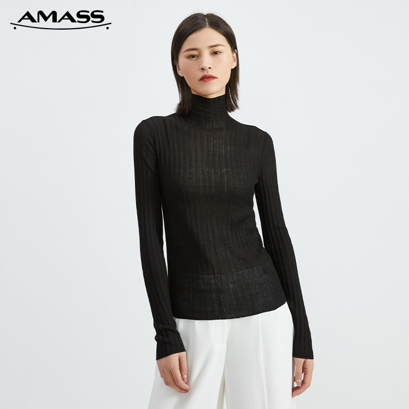 AMASS阿玛施 高领金葱针织衫5399394