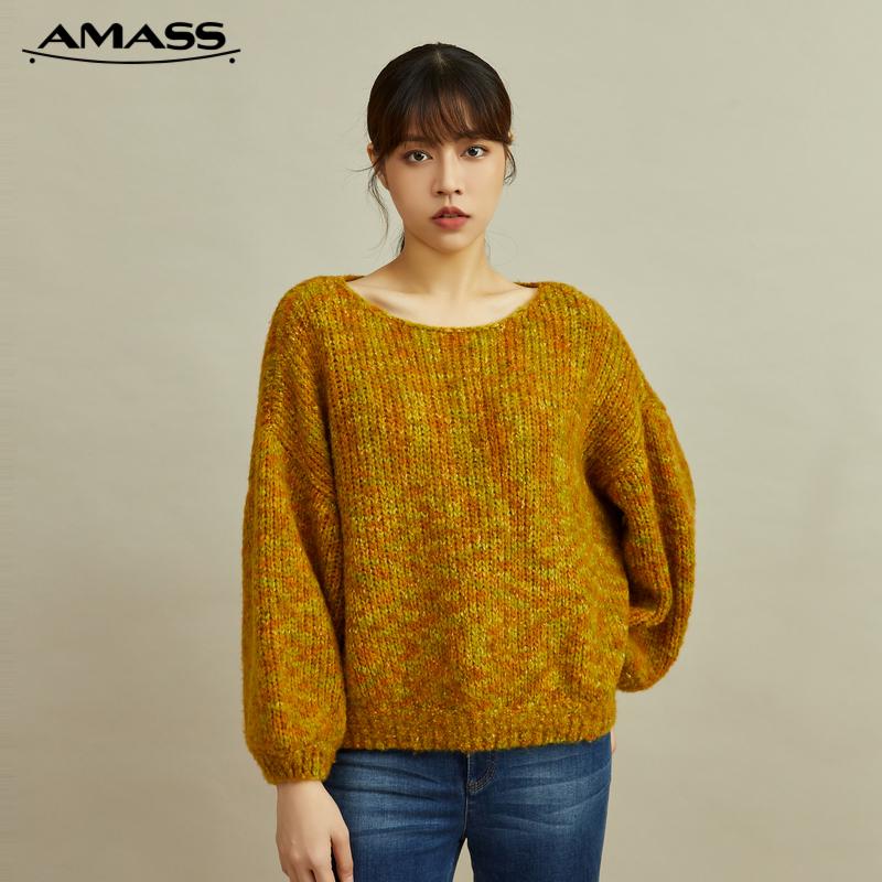 AMASS阿玛施 圆领宽松粗棒套头针织5399464