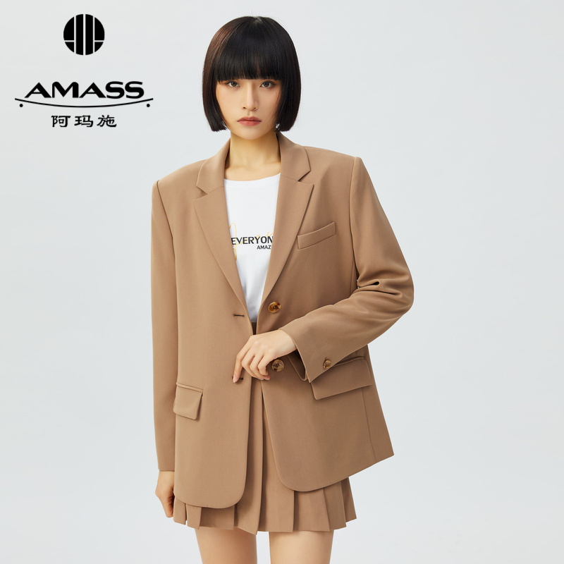 AMASS阿玛施 单排扣直身版西装5400204-2