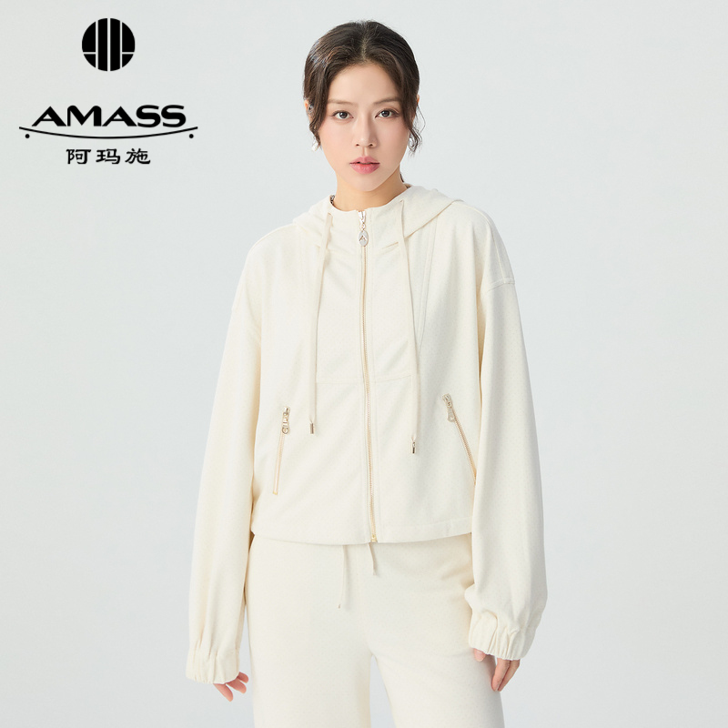阿玛施AMASS 连帽卫衣式休闲外套5400346