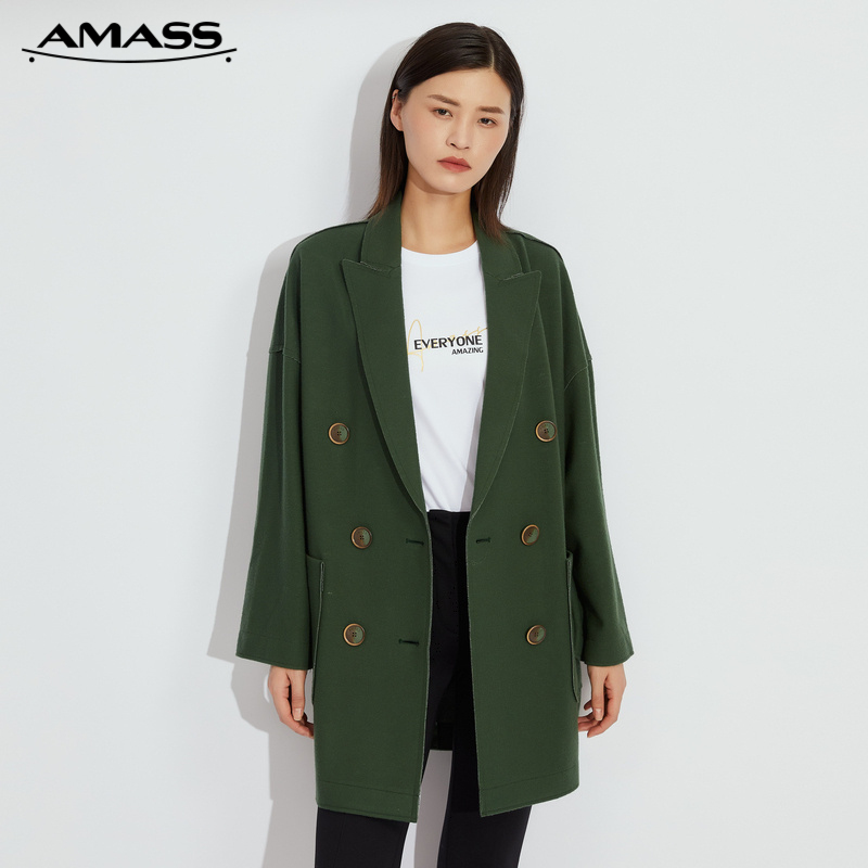 AMASS阿玛施 压缩羊毛宽松外套5400465