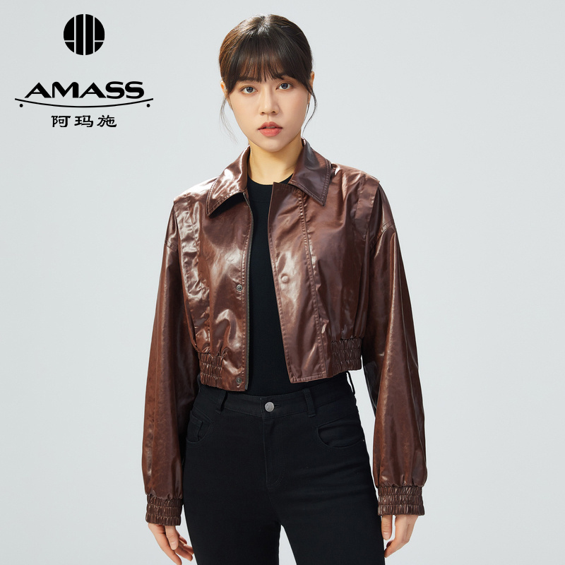 AMASS阿玛施 潮酷飞行员短款夹克5400625-2