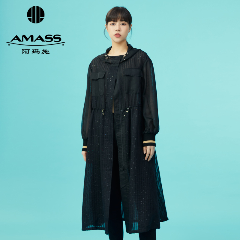 AMASS阿玛施 轻运动风时尚长款外套5400626