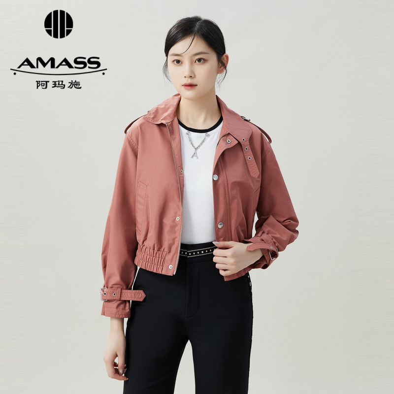 AMASS阿玛施 机车风短款夹克外套 5400655