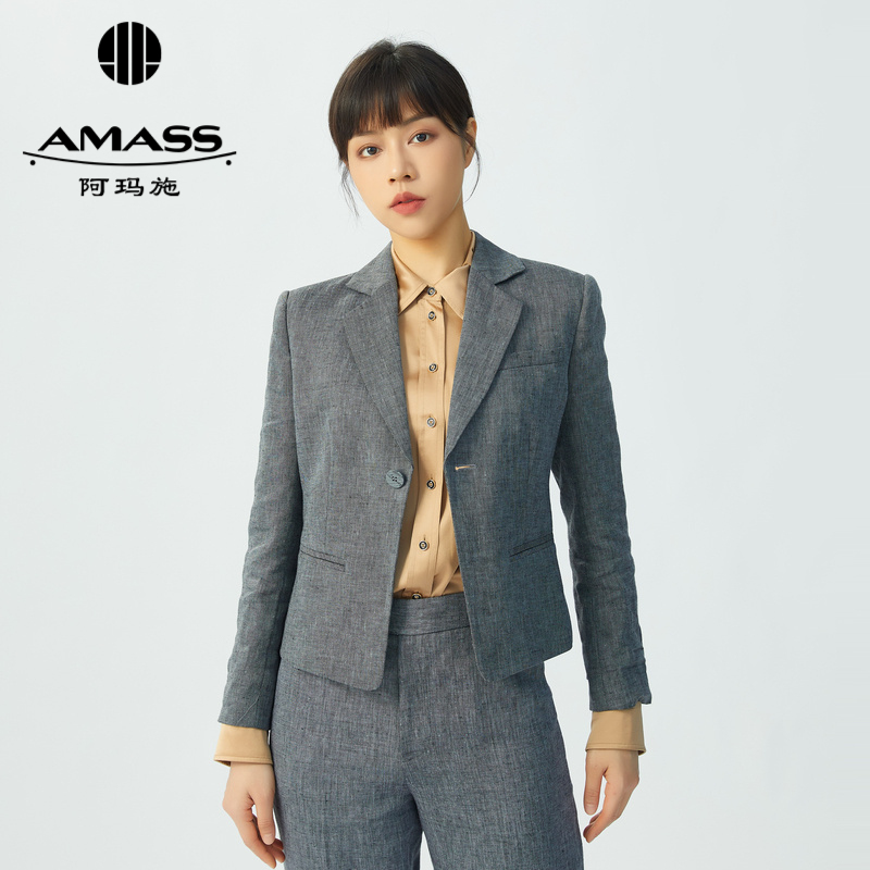 AMASS阿玛施 一粒扣收腰西装外套休闲 5400681-2