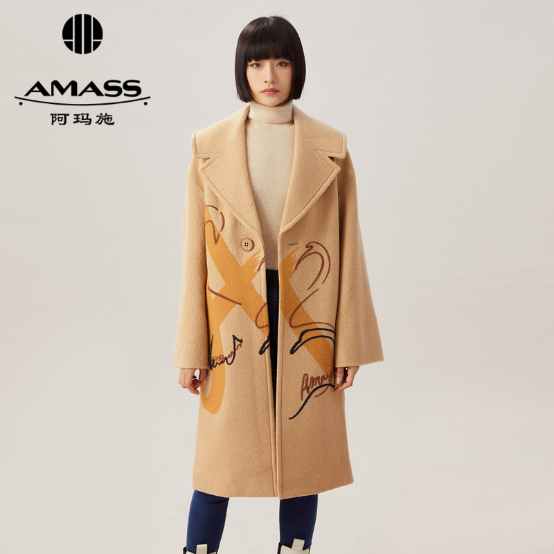 AMASS阿玛施 原来是A时尚大气质感酷帅大衣5400715