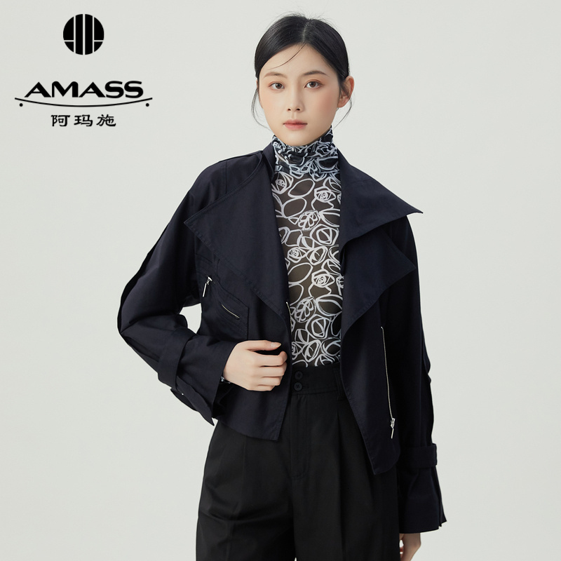 阿玛施AMASS 造型感酷感率性夹克外套5400795
