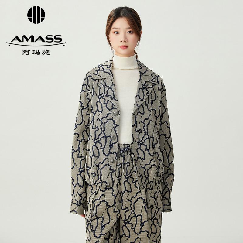 阿玛施AMASS 随性中性风品质感复古夹克外套5400811