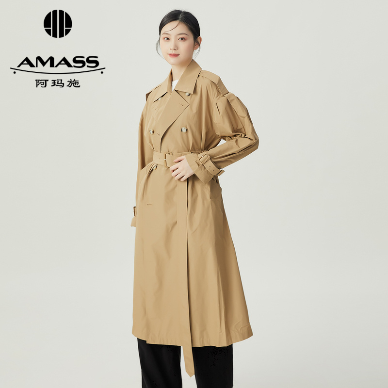 阿玛施AMASS 经典质感率性长款廓形风衣5400849