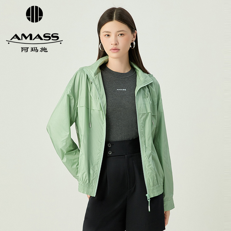 阿玛施AMASS 时尚酷感连帽夹克外套5400855
