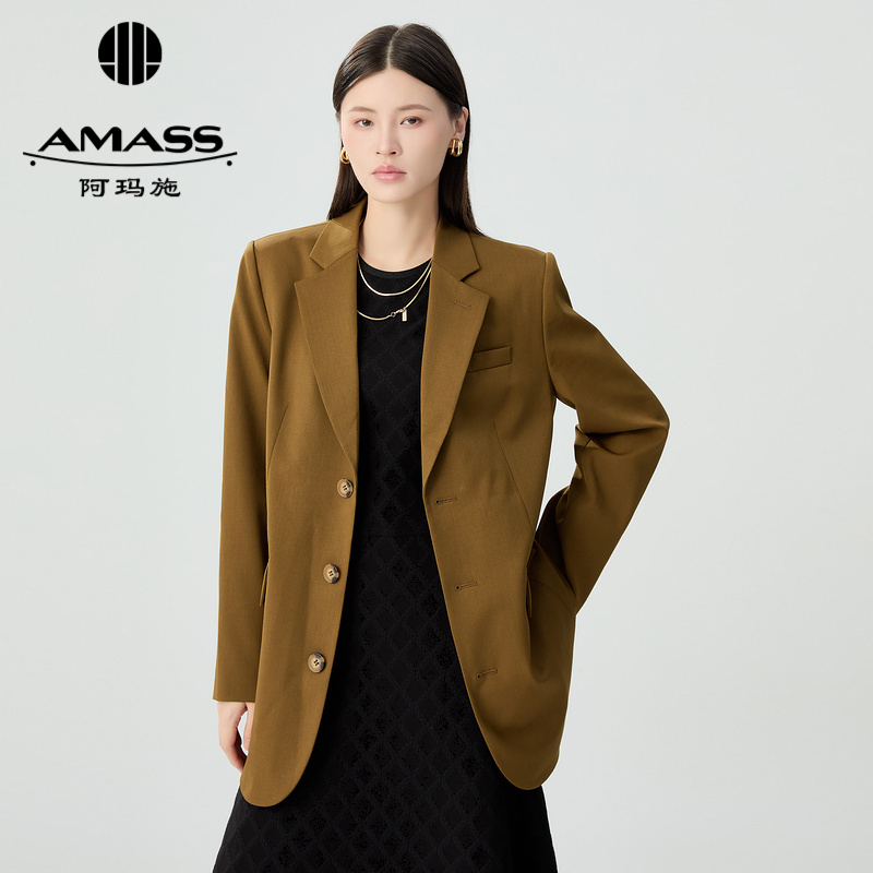 阿玛施AMASS 气质通勤直身版廓形西装5400924